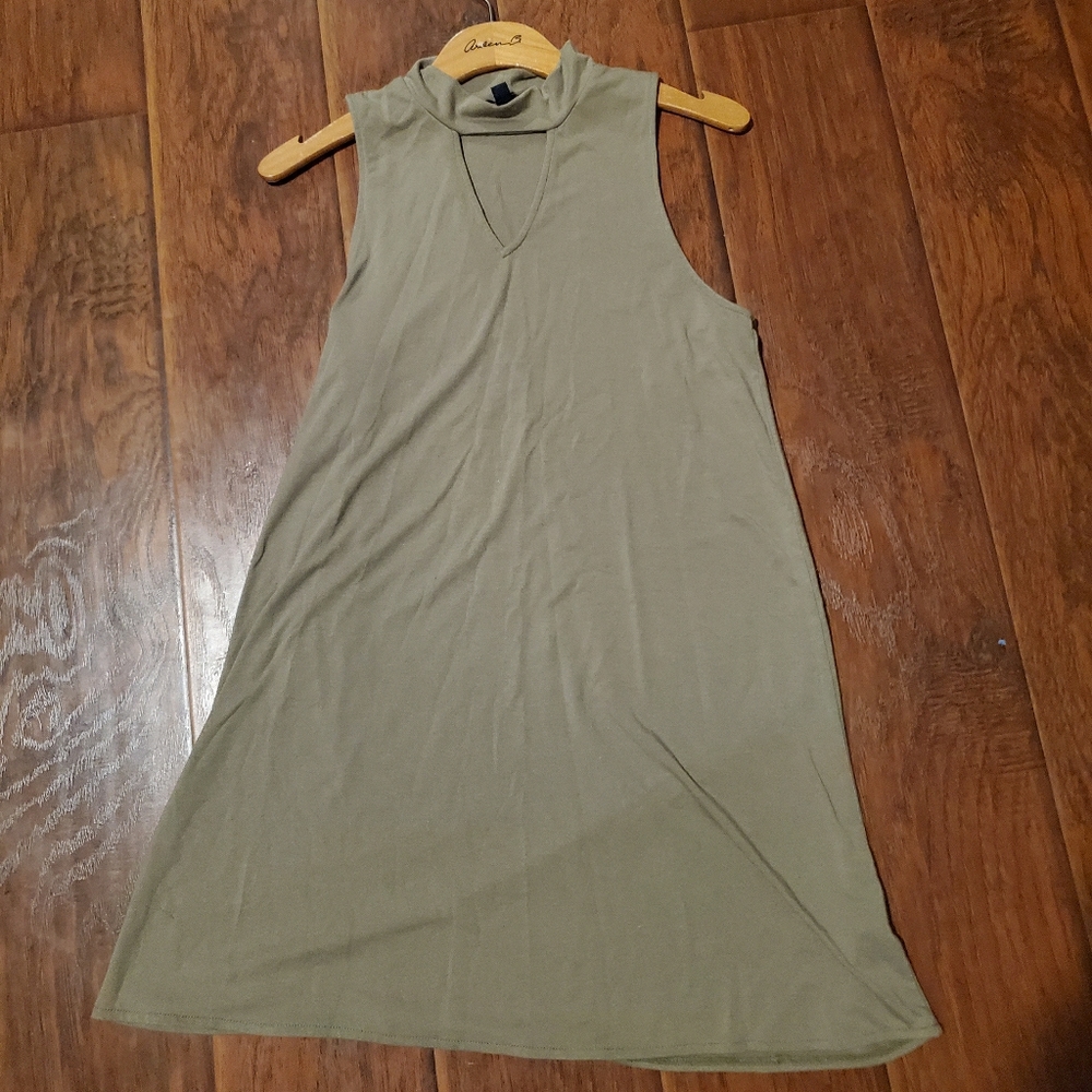 Dress with turtle neck